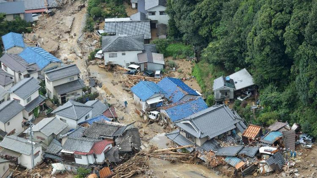 4 người thiệt mạng, 2 người mất tích sau trận mưa lớn gây lở đất tại tỉnh Kumamoto Nhật Bản